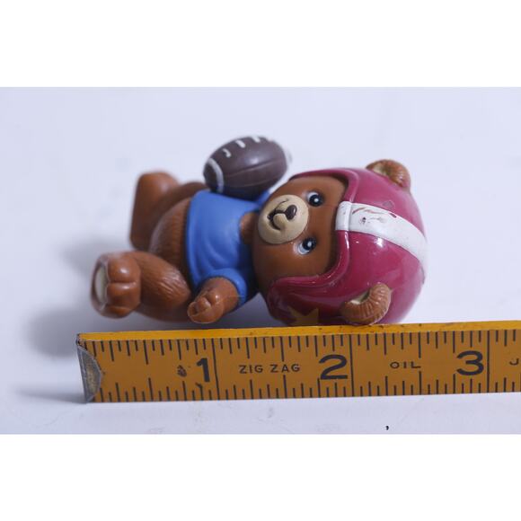 American Football, Russ Berrie Teddy Bear, PVC Figurine, 2.5", NFL, Cardinal Hel - Picture 3 of 3